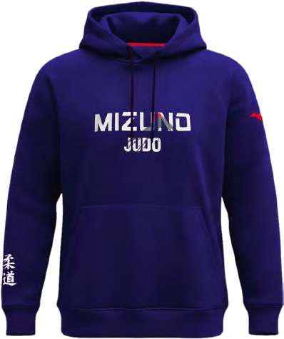 Mizuno Hoody Fuji – Felpa con Cappuccio Judo | Kanji 柔道