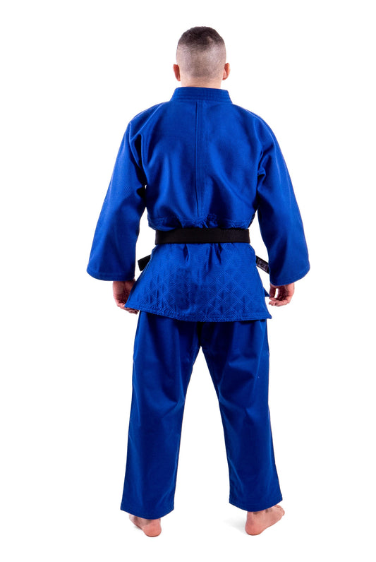Essimo Wazari Blu 750g – Judogi da Competizione | Regular e Slim Fit | 160–190 cm