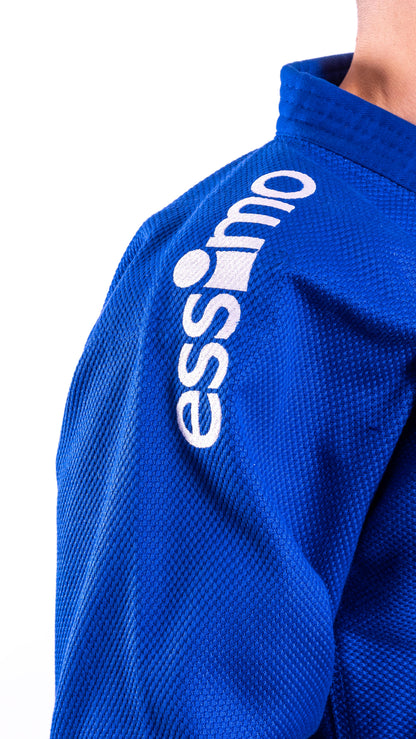 Essimo Wazari Blu 750g – Judogi da Competizione | Regular e Slim Fit | 160–190 cm
