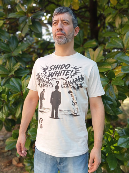 T-Shirt Streetwear "SHIDO WHITE" – Manga Edition | Frasi da Palazzetto