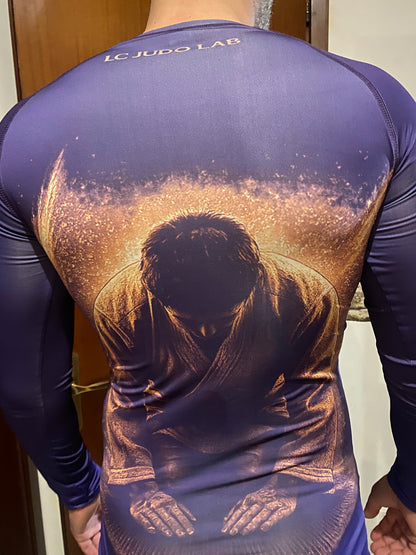Maglia Tecnica Manica Lunga "REI" 礼 – Viola | Jiyū Line | Lycra® Compressiva | Edizione Limitata