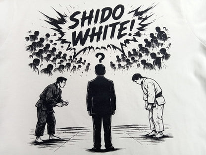T-Shirt Streetwear "SHIDO WHITE" – Manga Edition | Frasi da Palazzetto