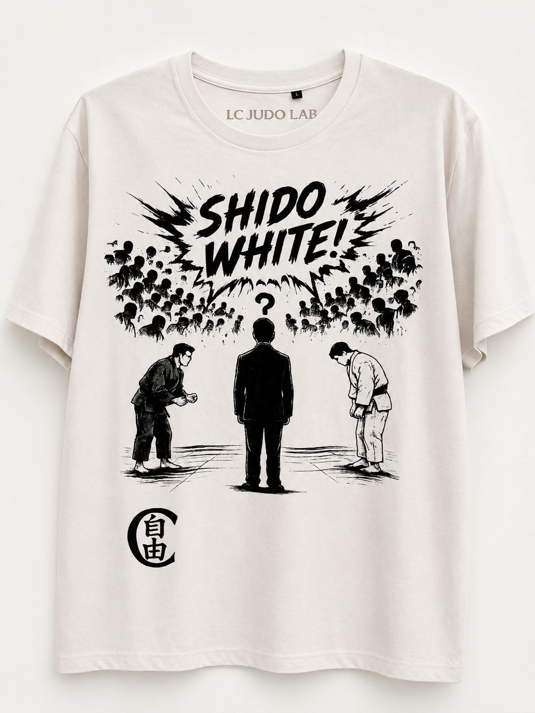 T-Shirt Streetwear "SHIDO WHITE" – Manga Edition | Frasi da Palazzetto