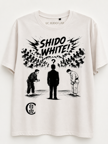 T-Shirt Streetwear "SHIDO WHITE" – Manga Edition | Frasi da Palazzetto