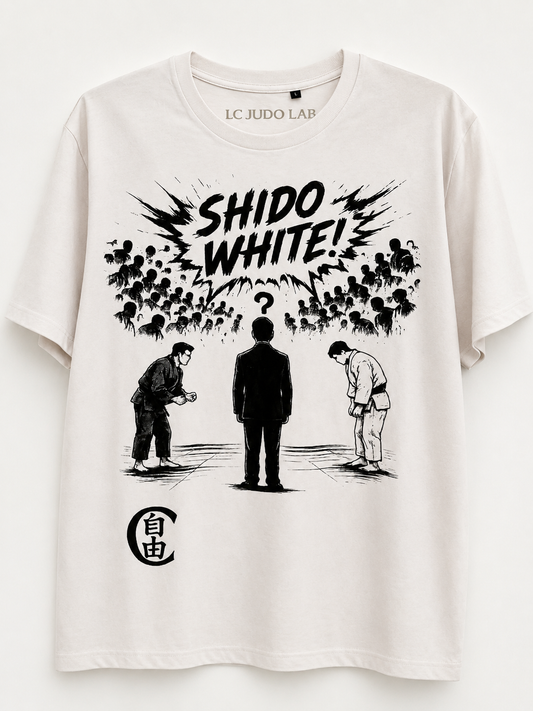 T-Shirt Streetwear "SHIDO WHITE" – Manga Edition | Frasi da Palazzetto